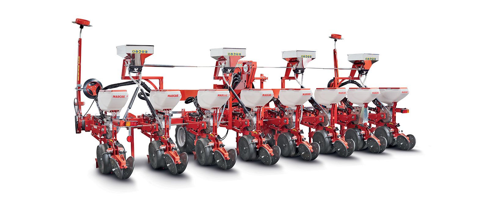 Flex-Evo - Semoir agricole de précision MascAR s.p.a. - Système à extensions double télescopique et entre-rang variable hydraulique_1