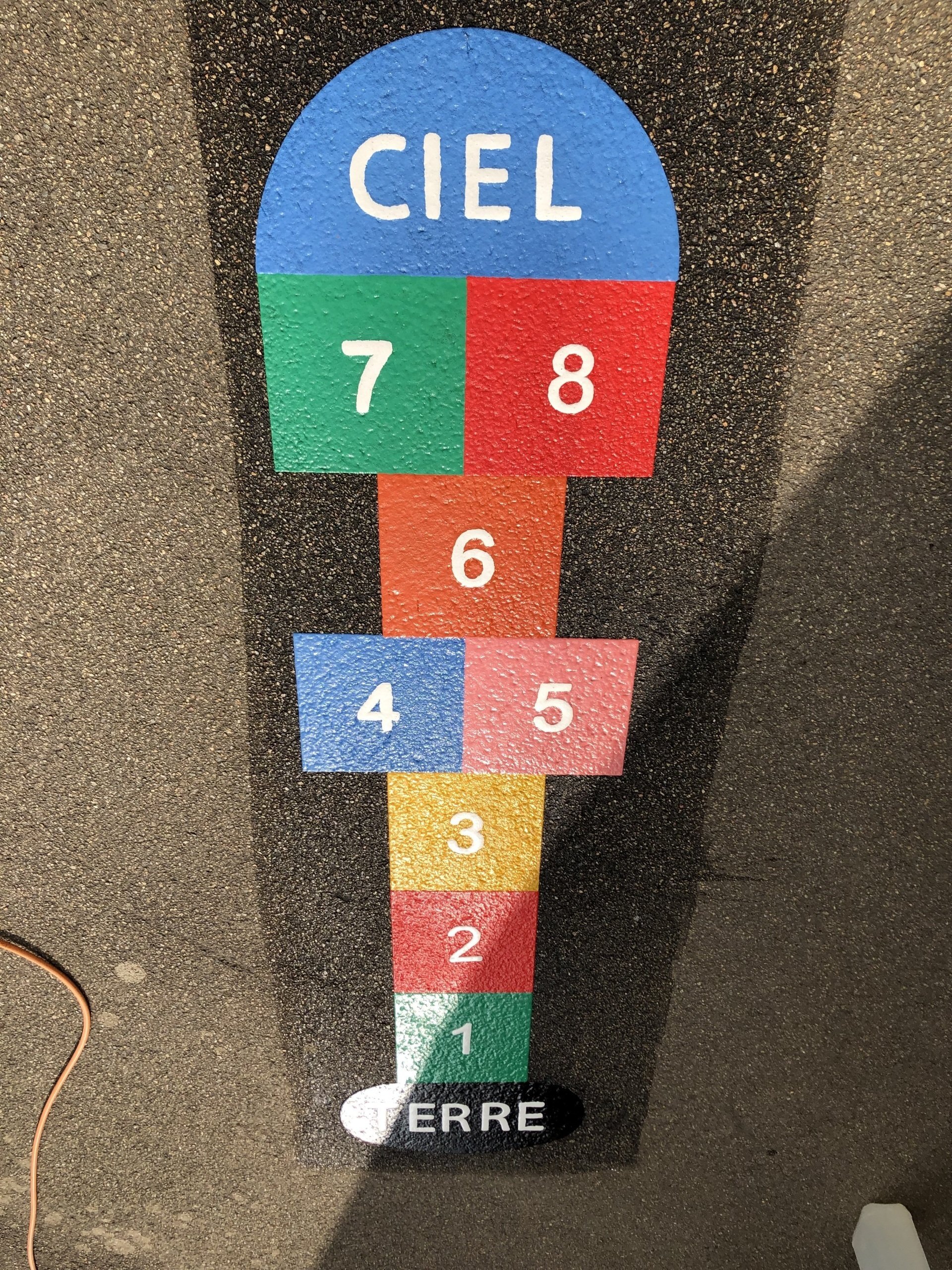 Jeux thermocollés - Petite Marelle 2m50x60cm - Référence BTJTM01_1