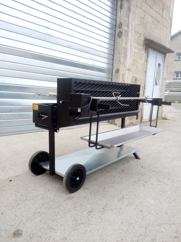 Appareil de cuisson verticale pour rôtir cochon de lait, agneau ou côte de bœuf