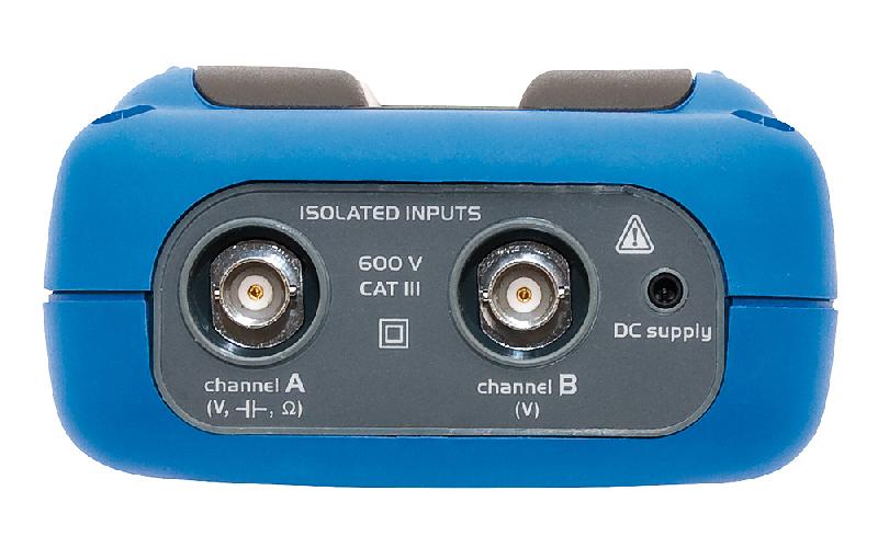 OX5022B - Oscilloscope numérique portable Metrix, 2 voies 20 MHz, écran 3.5'', entrées flottantes, 600 V CAT III, IP54_1