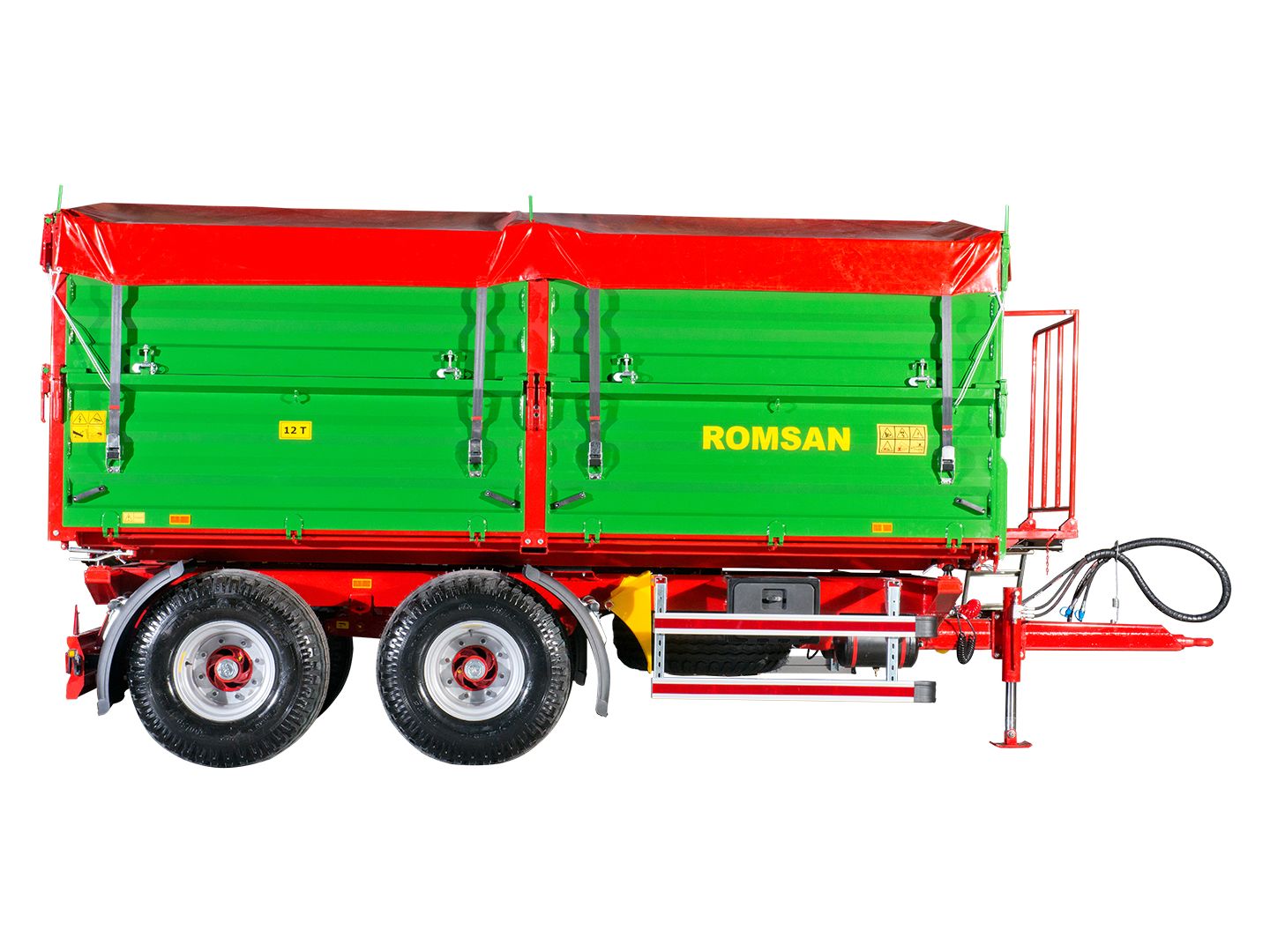 R 120 TASGA Benne agricole à tandem essieu - Romsan - capacité 12 000 kg_1