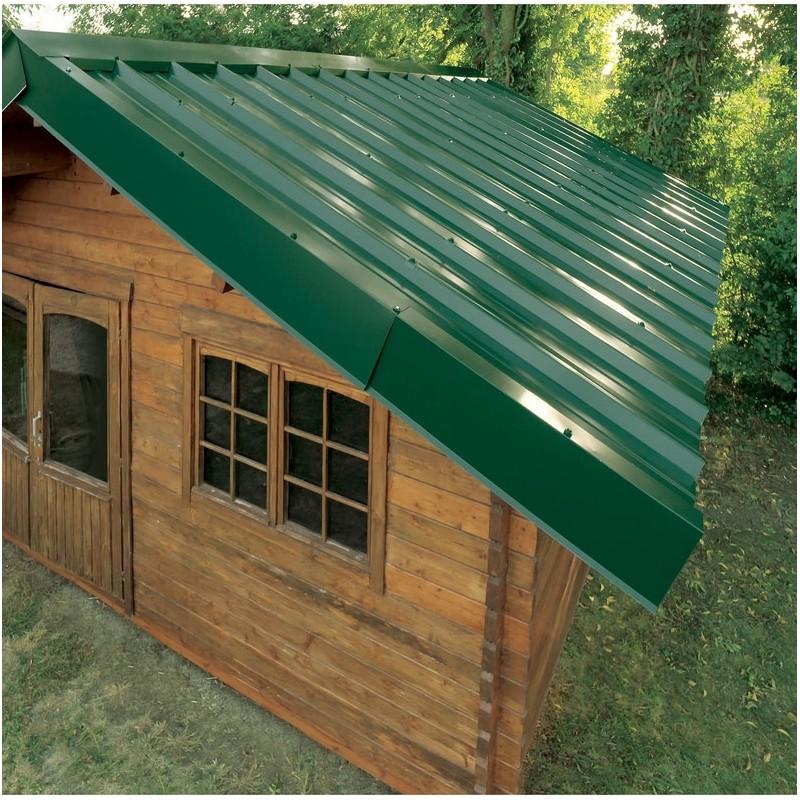 Bac acier laqué 1045 50/100 - Vert 6009 - 105 cm de large - 250 cm de long - Toiture en acier galvanisé_1