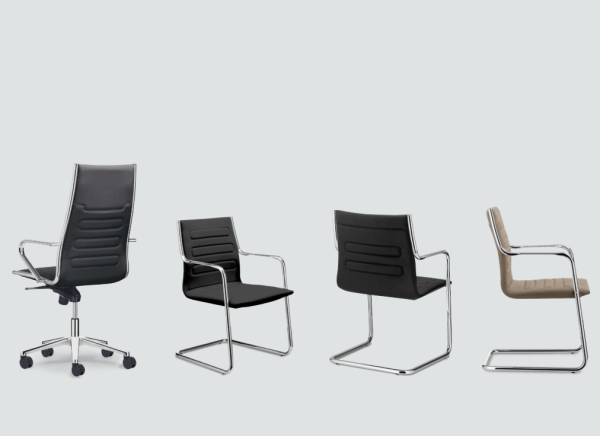 Siège de réunion - Class T - Columbia - Fauteuil basculant haut dossier et visiteur luge_1