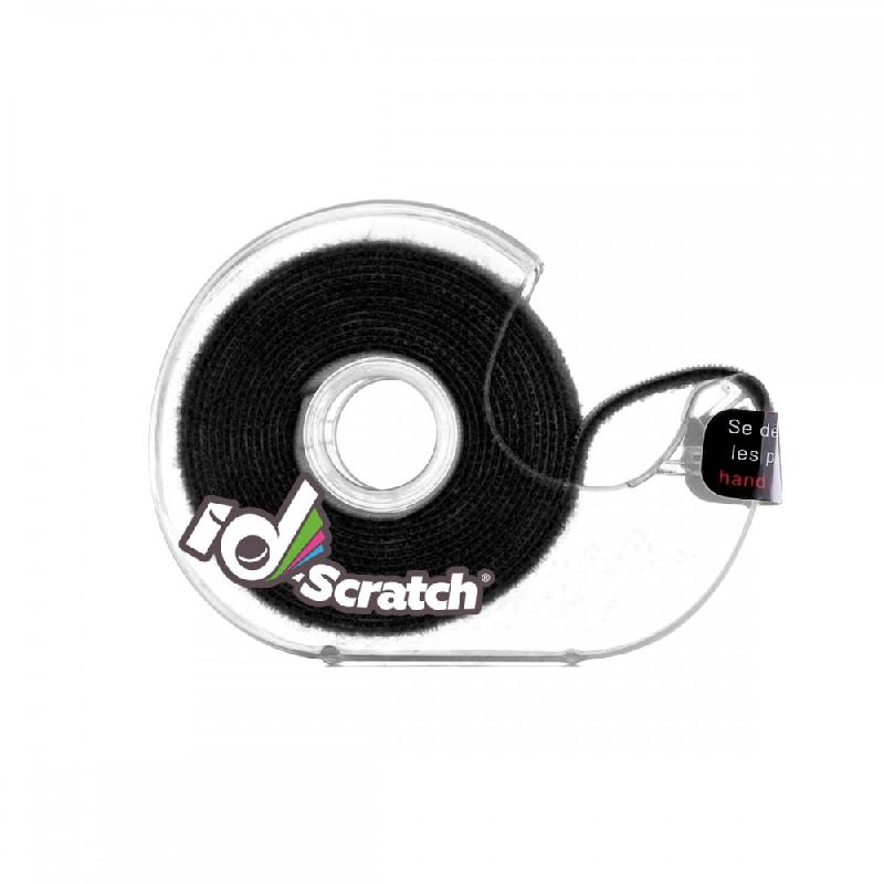 Bande auto-agrippante ID-SCRATCH - 2000 cm x 20 mm - Noir - Polypropylène_1