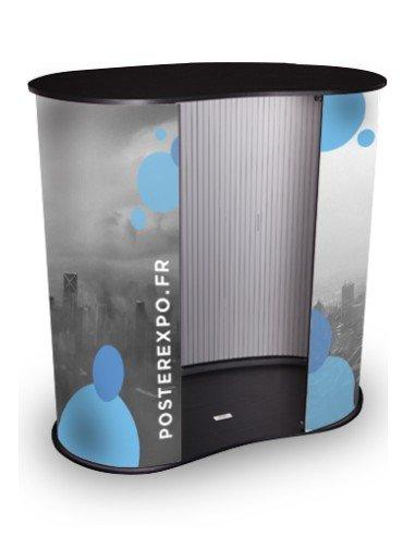 Comptoir d'accueil Lite - Référence PE-COMPT-ACC-LITE - Léger, peu encombrant, impression HD contrecollée_1