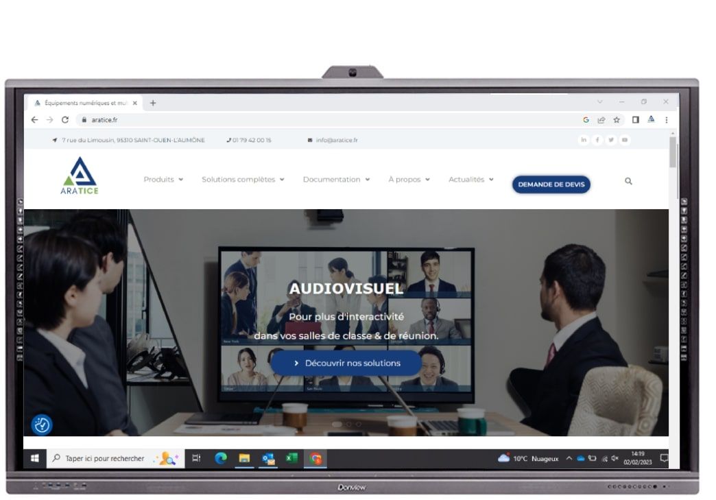 Ecran interactif infrarouge - donview_1