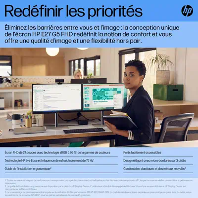 HP E27 G5 27p FHD Monitor 1920x1080 16:9 HDMI DP 3y_1