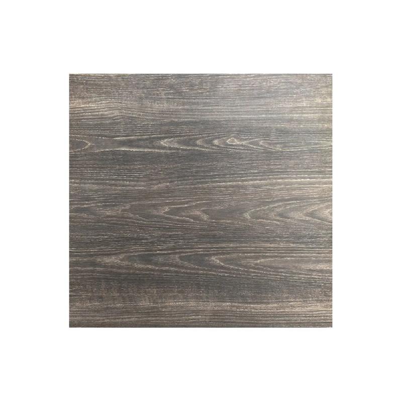 Infinity table de bistrot avec piètement sable + plateau HPL Riverwashed Wood 70x70 cm_1