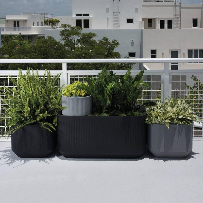 Pot de fleur mod noir 51 x 36 x h.31 cm avec Trudrop One_1