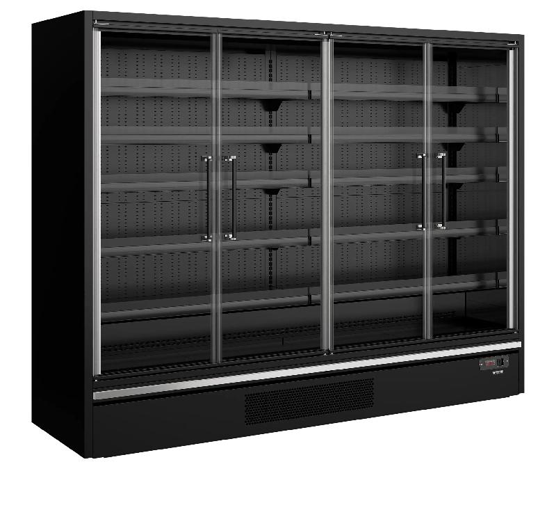 Vitrine réfrigérée pour supermarché Galaxy+ GP26FGD Maxi Black L2580mm 48113 TEFCOLD_1