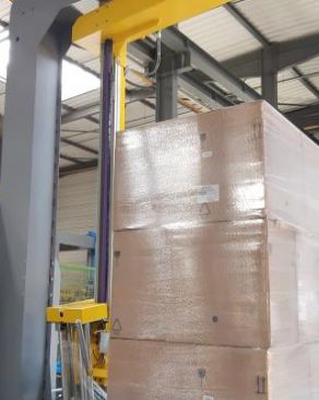 Wra-pal spilote c - Banderoleuse à bras tournant - Thimon avec stabilité et encombrement réduit_1