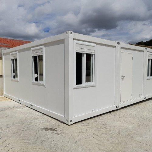 Module Iso Basic - Bungalow de chantier modulaire avec structure en acier galvanisé et panneaux isolants - Plus de 13 m²_0