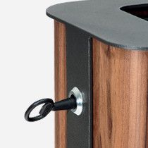PMR0549 - Poubelle publique Aubrilam 30L - Structure en acier électrozingué et habillage multiplis de hêtre_1