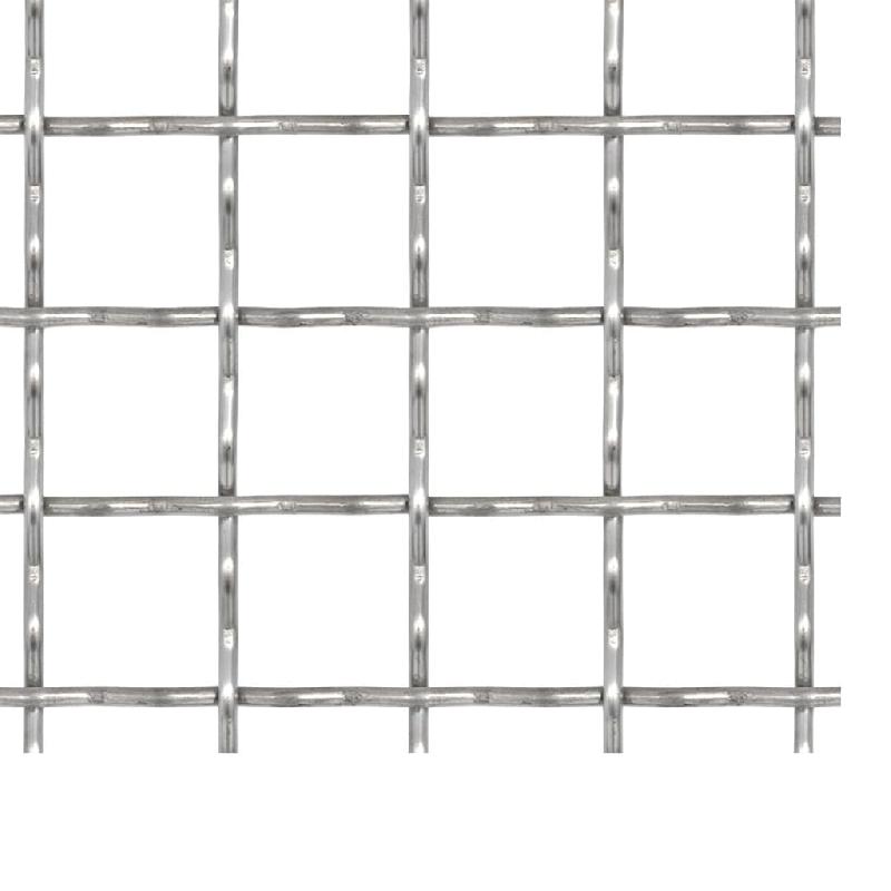 Vidaxl clôture de jardin sertie acier inoxydable 50x50 cm 21x21x2,5 mm 142288_1