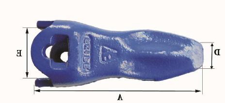 Dents de godet Fastkey FK2 PR - Références FK2 PR - Poids 1.3 Kg - Dimensions 170x74x3x25x49 mm_1