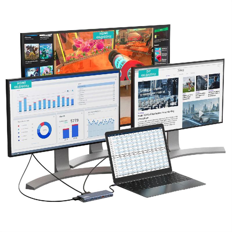 EXSYS EX-1226HM Station d'accueil 14 en 1 USB 3.2 Gen 2x1_1