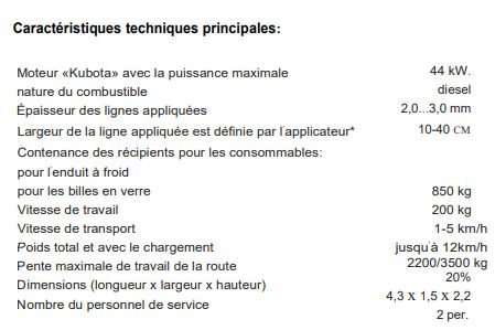 Kontur 650 ХПЭ - Machine de marquage routier - Stim - 2200/3500 kg avec chargement - marquage épais à deux composants_1