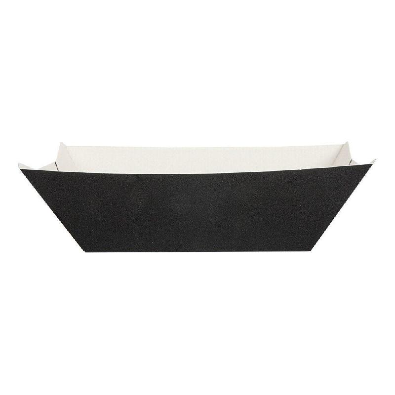Barquette The Pack carton ondulé nano micro 960g 10,6x7,2x5,2cm noir - par 1200_1