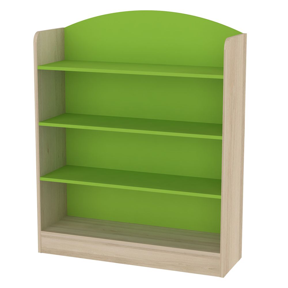 Bibliothèque standard pour crèches - 3 étagères - Réf. LEC.B - Dimensions L1000mm x H1240mm x P320mm_0