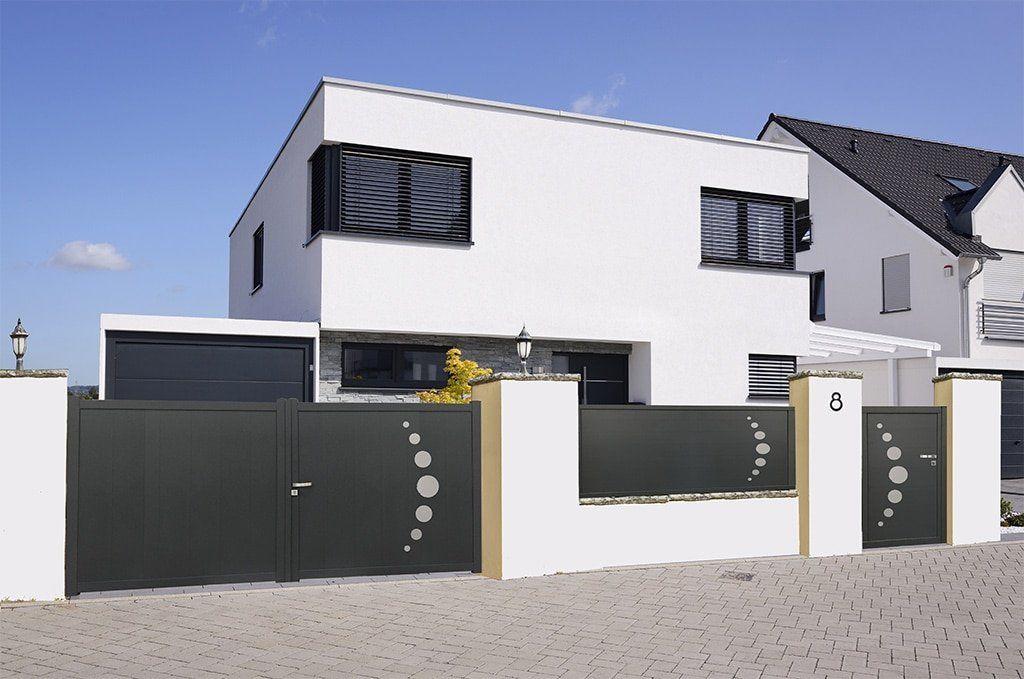 Bologne - clôture en aluminium - thermolaquage - 123 pvc alu - personnalisable avec couleur RAL et garantie 10 ans_1