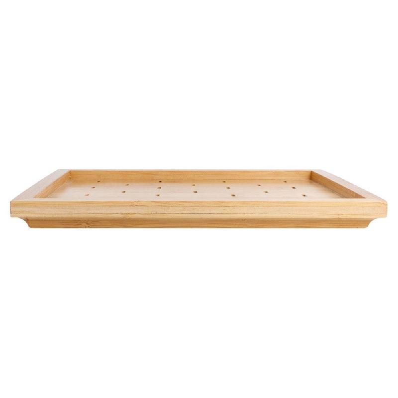 Plateau pour 25 piques Golf bambou 25x20cm_1