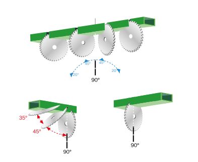 Spring 55 Theta - Tronçonneuse mono tête - FOM Industrie SRL - Lame en widia ø 550 mm, inclinaison électronique_1