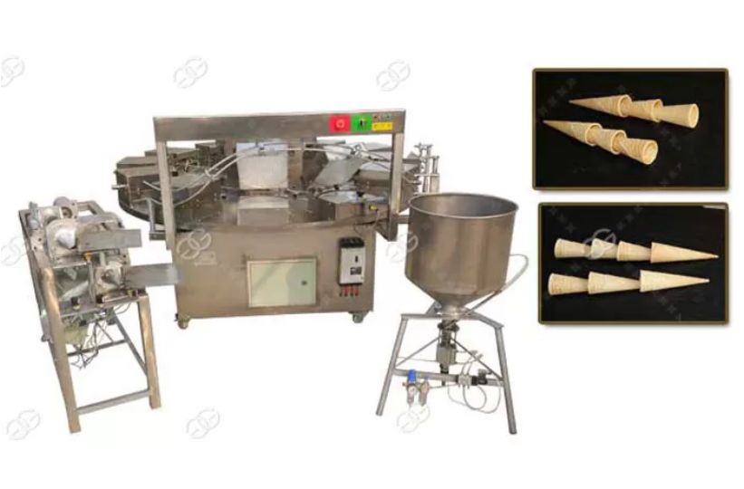 Machine de cornet de crème glacée en gaufre - Henan Gelgoog - 500-800 pcs/h - GG-12 - CE_1