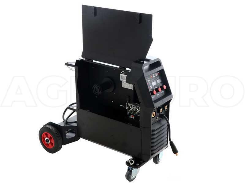 Poste à souder inverter multiprocesseur Awelco MIG 350 - MIG-TIG LIFT-MMA - triphasé 400V 250Amp - professionnel avec 4 rouleaux_1