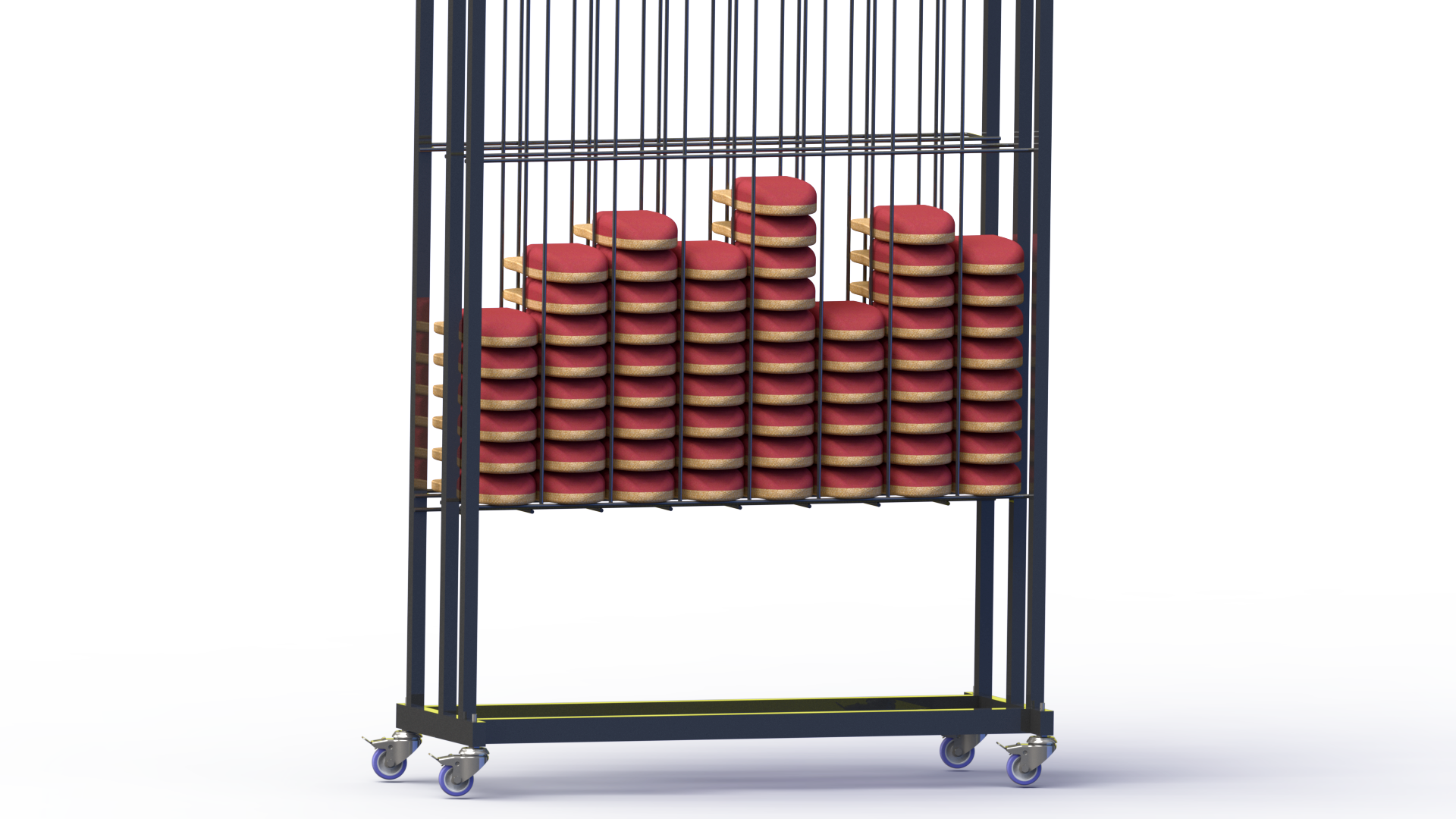 Présentoir chaussures - métal - 8 colonnes - pour commerce, distribution et tourisme_1