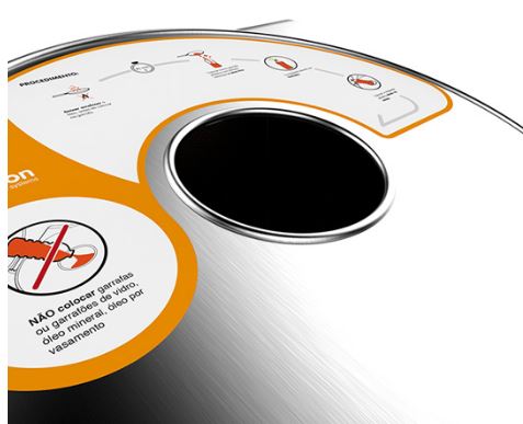 Colonne d'apport volontaire 110l pour  bouteilles d'huile de cuisine  - OILY_1