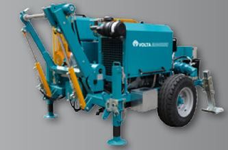 Treuil hydraulique VM 6000 DC - Volta - pour pose de câbles souterrains et lignes aériennes - tirage max. 6500 daN_1