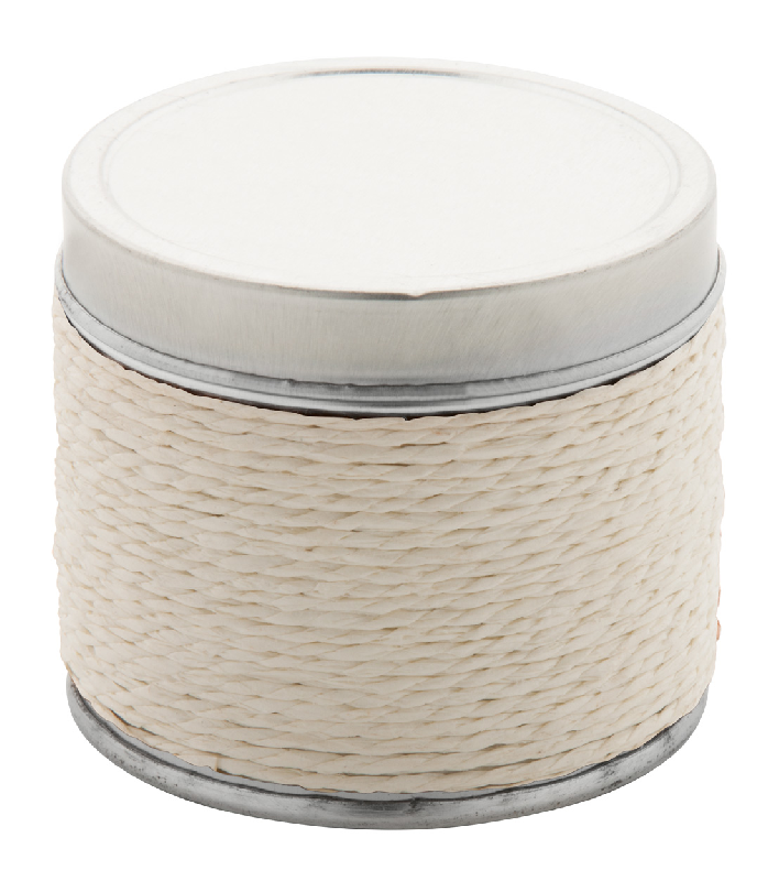 Bougie senteur vanille - parfumée en boîte en étain - couleur beige - 106 gr_1