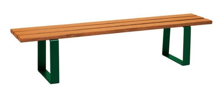 Banquette urbaine - Structure acier 80 mm - Hauteur assise 441 mm - Longueur 1800/2000 mm - 2/3 places_1
