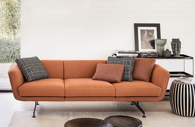 Canapé Betty - Design Piero Lissoni - Deux ou trois places - Disponible en tissus unis ou pied-de-poule_1