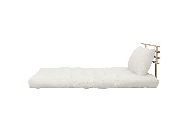 Canapé lit futon Shin Sano - naturel et pin massif - couchage 140x200 cm - design japonais - marque Karup_1