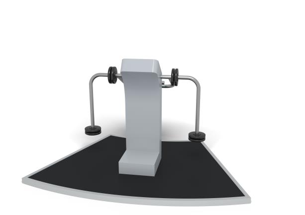 Équipement de fitness extérieur - Biceps curl - 8065145 - Sportpoint - Hags - Vert - À fixer sur dalle ou plot béton_1