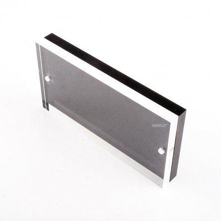 Fb1210 - porte-visuel de comptoir en méthacrylate noir - Faberplast - format vertical/horizontal - 10 x 8 cm ou 8 x 10 cm_0