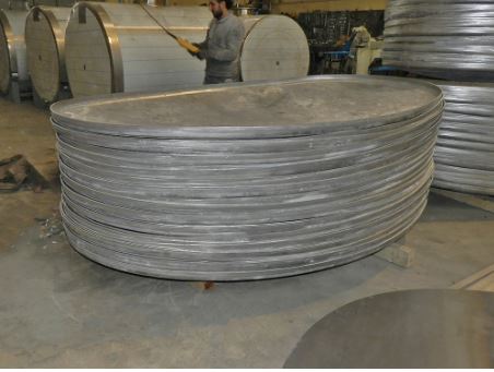 Fond bombé - diamètre 600 mm - acier ou aluminium, sur mesure ou standard_1