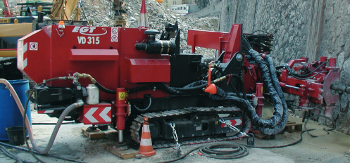 Machine de forage EGT VD 315 pour géothermie