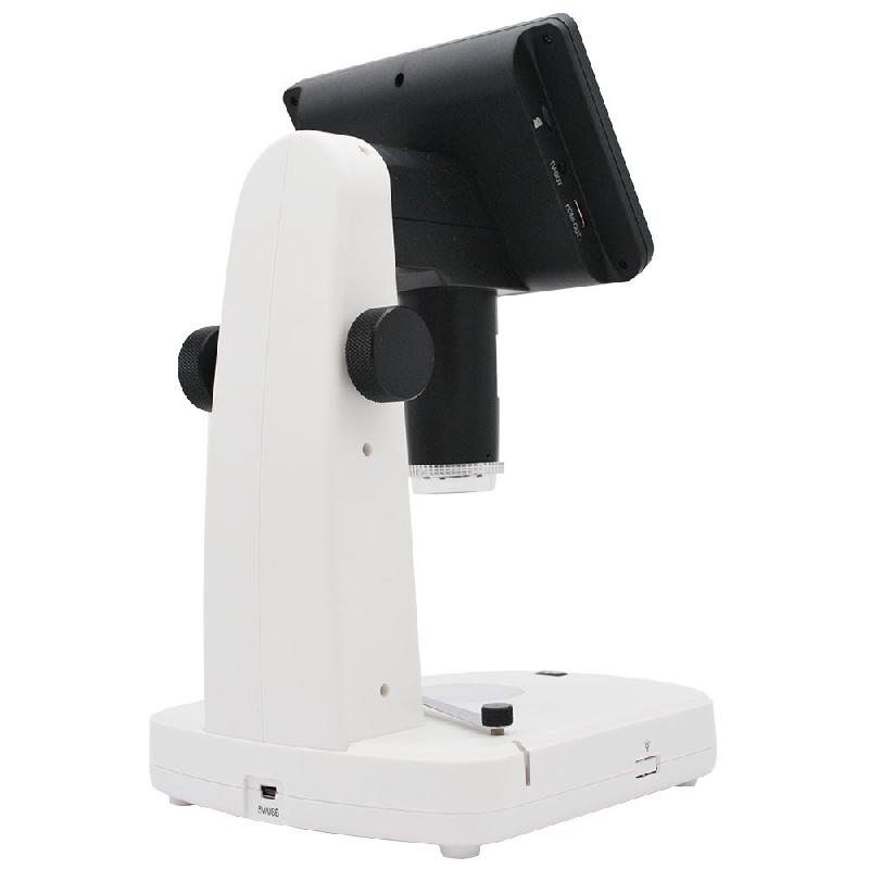 Microscope vidéo LCD avec polarisateur - Grossissement x10 à x300 - Écran 5 pouces IPS - Référence : MCX300_1