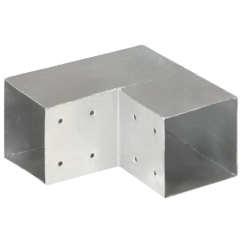 Vidaxl connecteur de poteau forme en l métal galvanisé 101x101 mm 145477_1