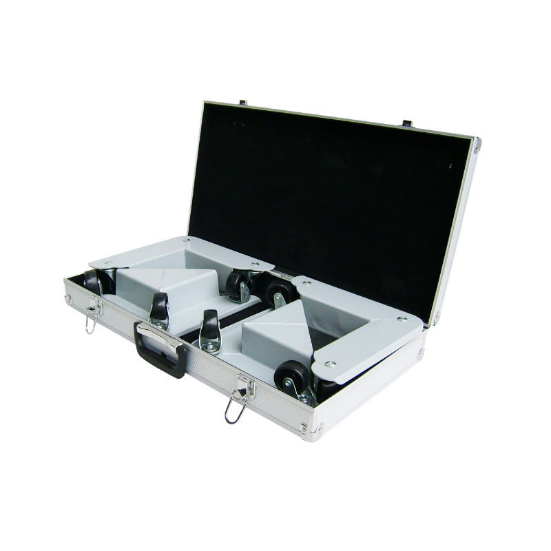 4 coins roulants métal + valise aluminium - 150kg/coin max_1