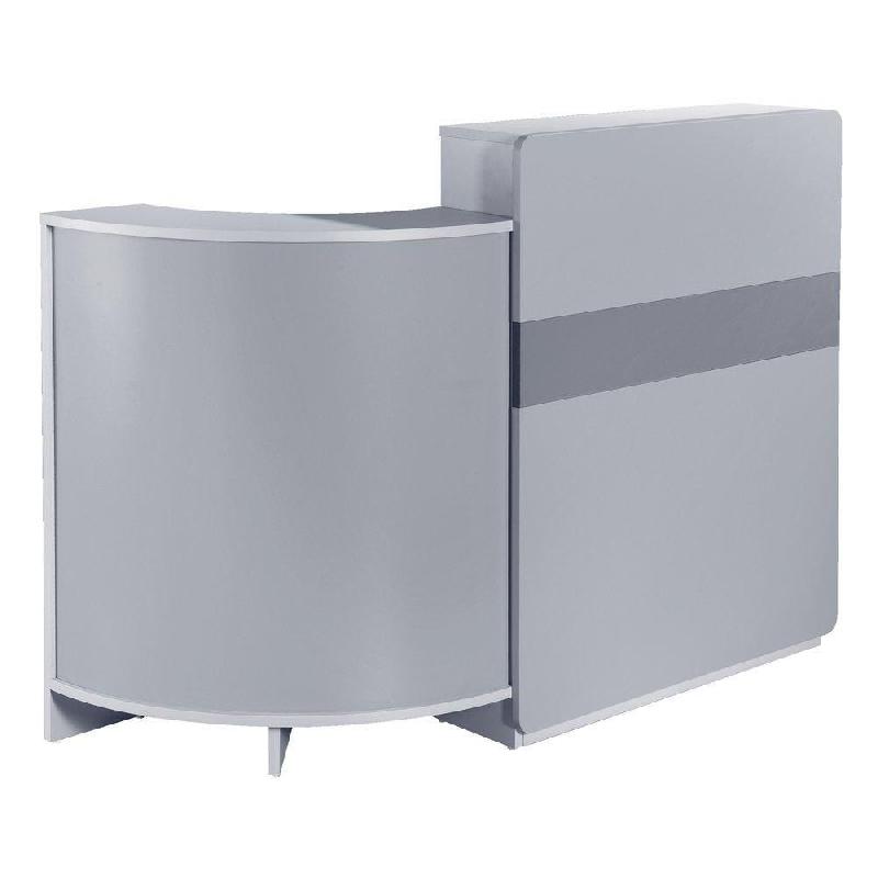 Façade de comptoir Réceptio L90xP2xH107cm Ep.19mm - aluminium et titane_1