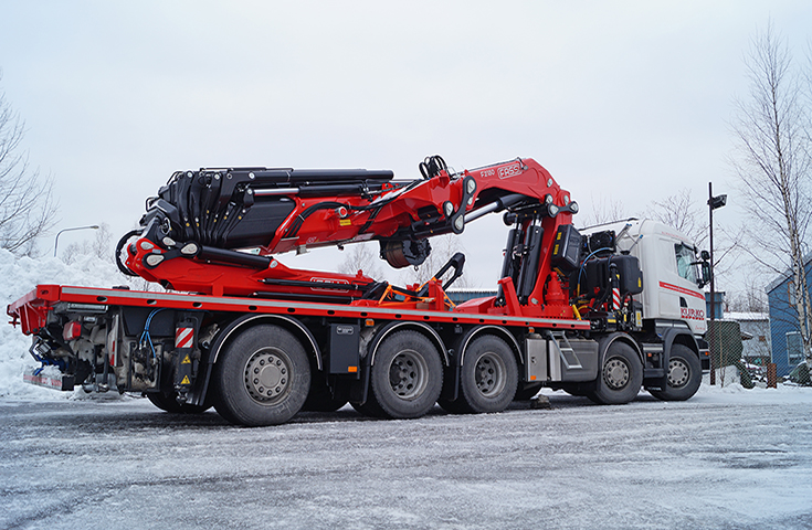 Grue auxiliaire Fassi F2150RAL XHE-Dynamic - Classe de levage 160 tm - Portée jusqu'à 41,30 m avec jib_1