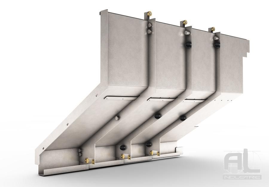 Protecteurs télescopiques traverses - AL Industrie - acier ou inox pour machines-outils_1