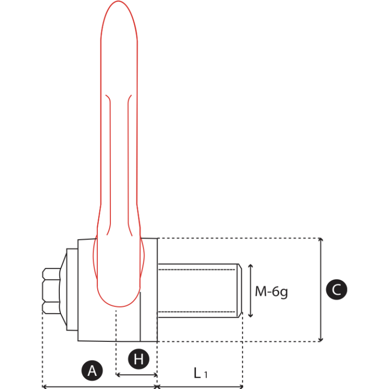 Anneau de levage à double articulation - CODIPRO DSR - REF : 41050 - Rotation de charges - 0,1t à 9t_1