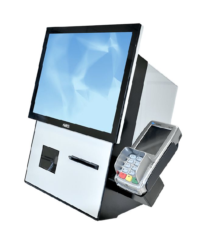 Borne de commande JAZZSCO - terminal tactile 15'', imprimante thermique, scanner 2D, Windows 10_1