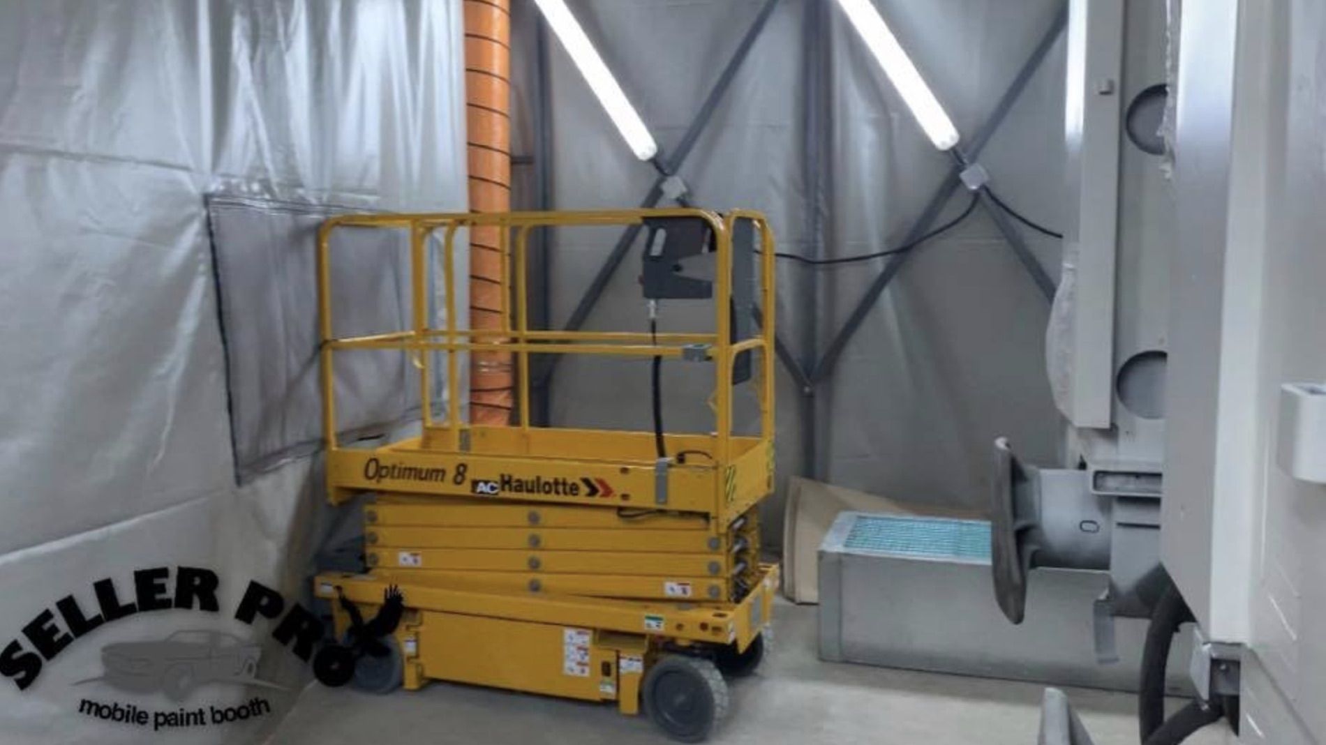 Cabine peinture rétractable industrielle : retra-paint plus | sellerpro_1