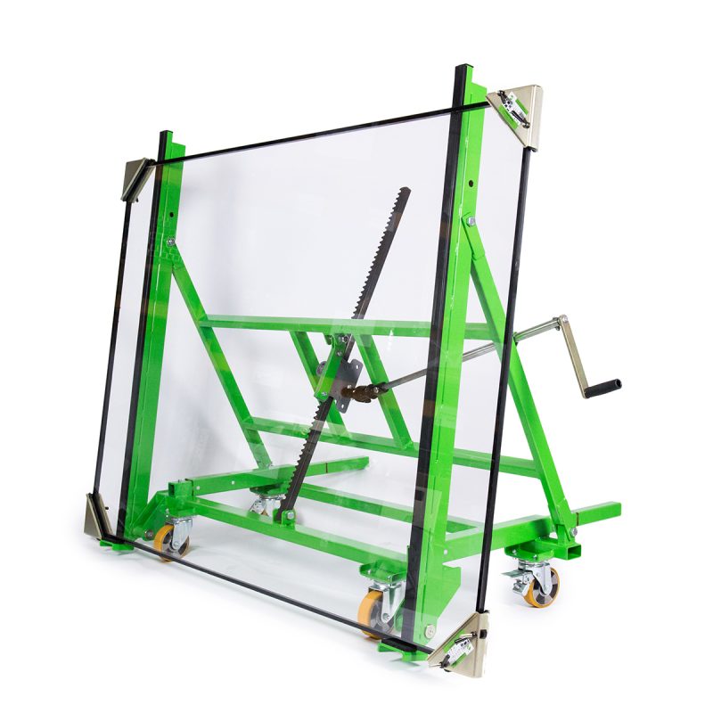 Chariot incliné démontable pour le transprort de très grandes vitres jusqu'à une longueur de 2,5 m et une hauteur maximale de 2,8 m - Charge 600kg - TS 600_1
