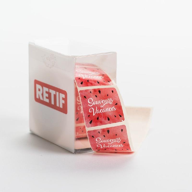 Etiquette cadeau Watermelon 35x35mm - par 500_1